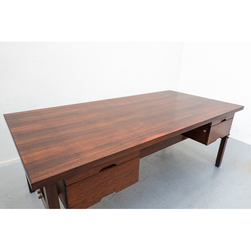 Vintage wooden desk by Sergio Rodrigues, Brazil 1960