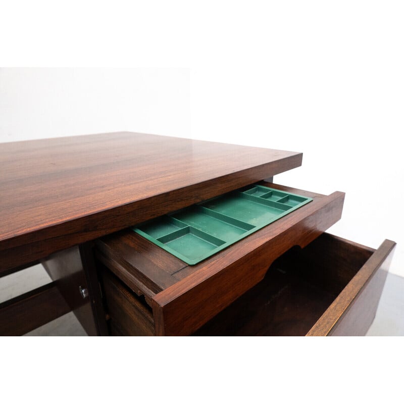Vintage wooden desk by Sergio Rodrigues, Brazil 1960