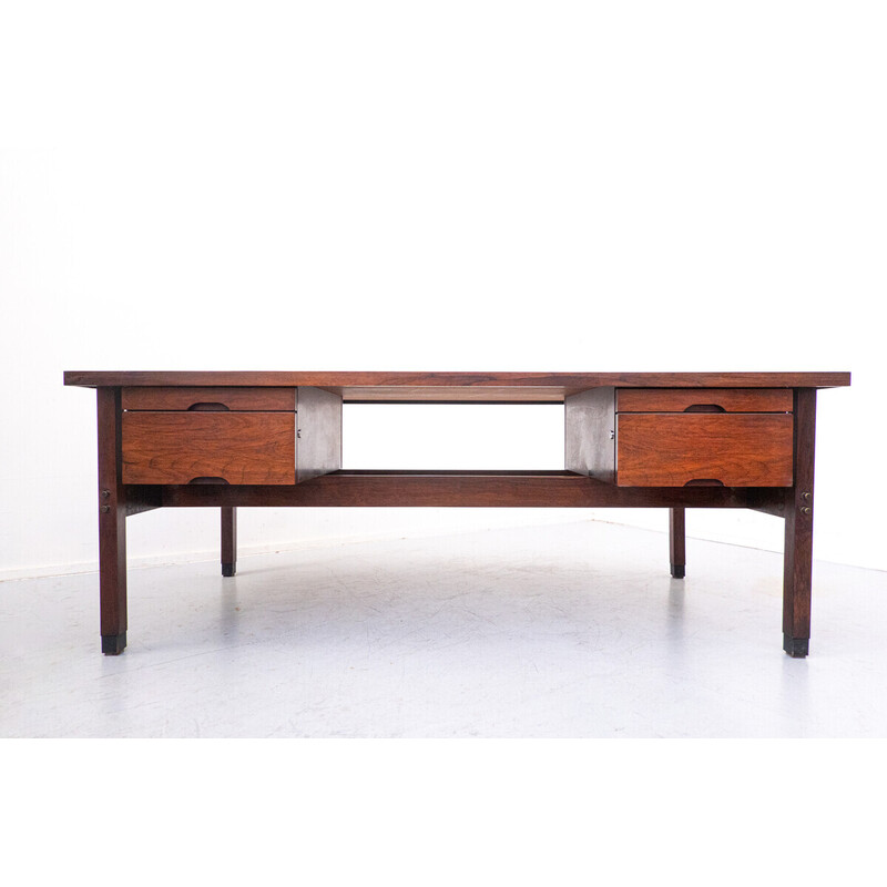 Vintage wooden desk by Sergio Rodrigues, Brazil 1960