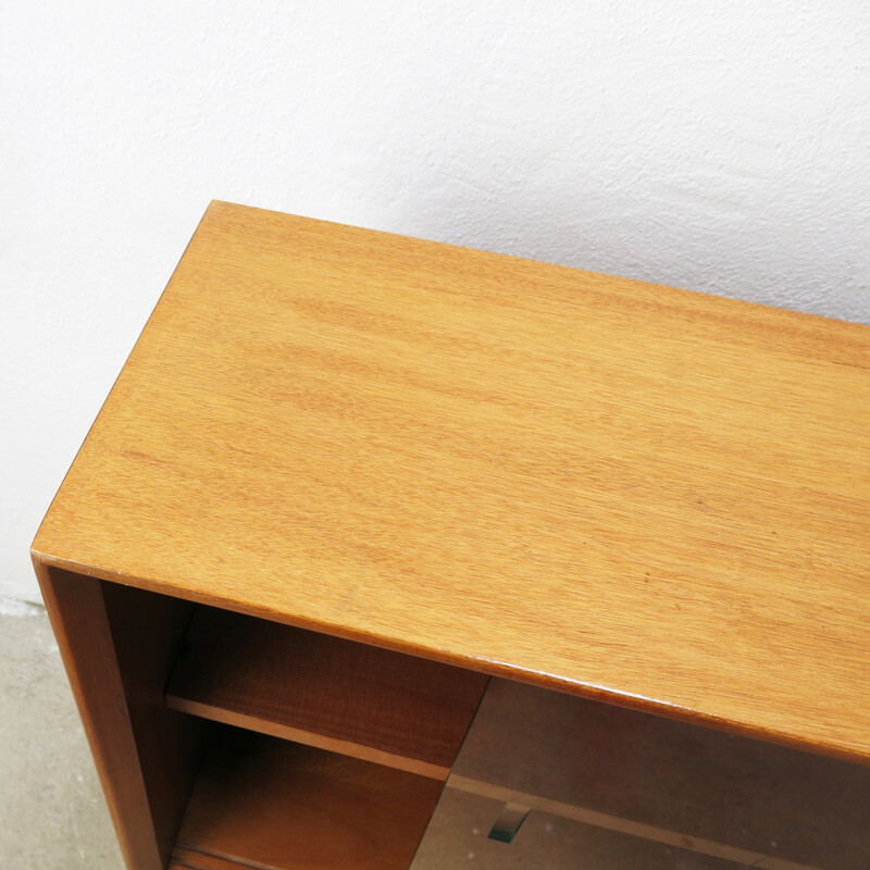 Mid century bookcase in Teak and Glass by Herbert Gibbs - 1960s