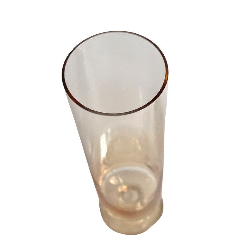 Conjunto de 4 taças de champanhe vintage em vidro fumado opalino para Schott Zwiesel Glass, Alemanha 1980