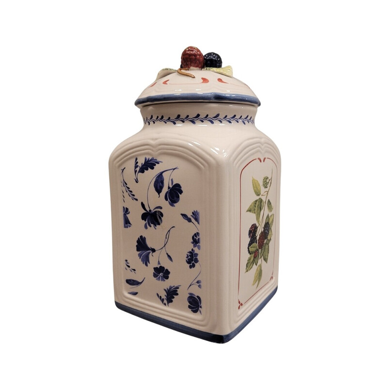 Vintage hermetisch afgesloten porseleinen "Cottage Charm" pot voor Villeroy & Boch, Duitsland