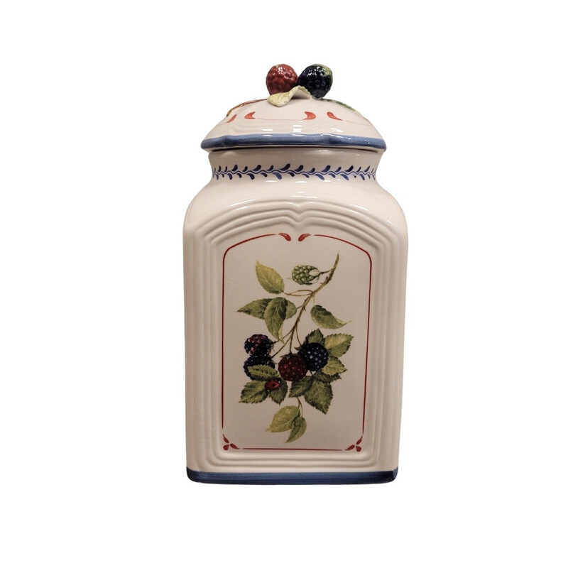 Pote de porcelana "Cottage Charm" vintage hermeticamente fechado para Villeroy & Boch, Alemanha