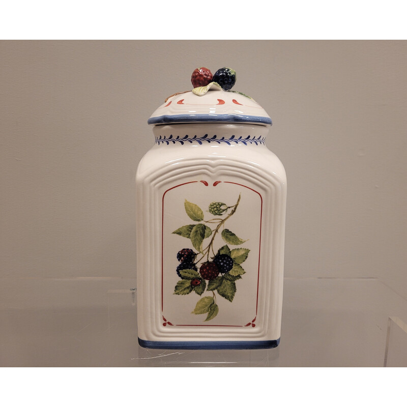 Pot vintage "Cottage Charm" hermétique en porcelaine pour Villeroy et Boch, Allemagne