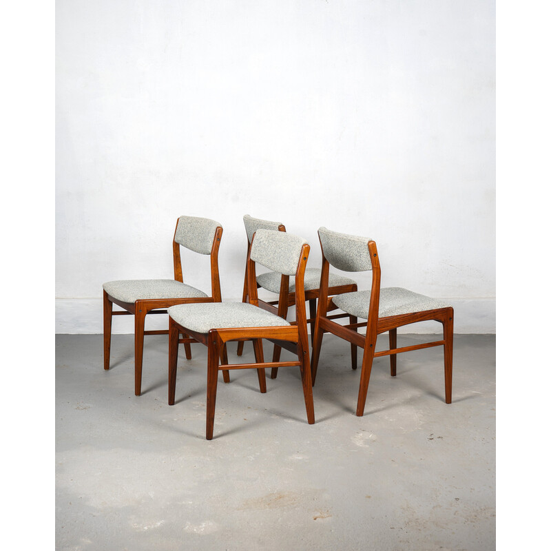 Set di 6 sedie da pranzo vintage in legno di palissandro per Thorsø Møbelfabrik, Danimarca 1970