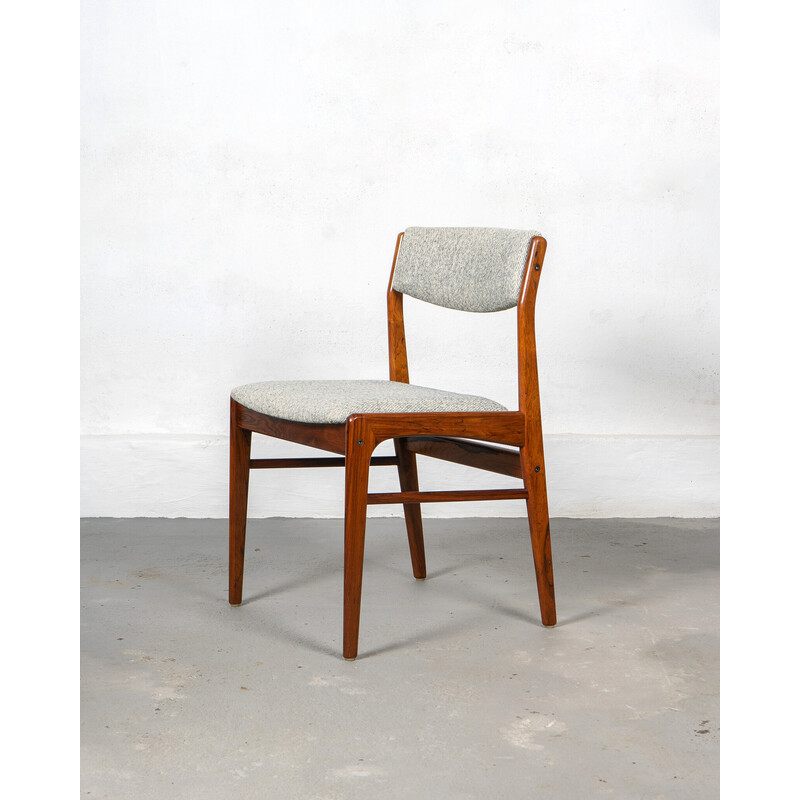 Set of 6 vintage dining chairs in rosewood wood for Thorsø Møbelfabrik, Denmark 1970