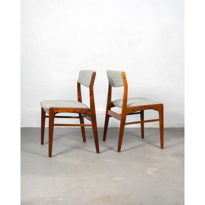 Set of 6 vintage dining chairs in rosewood wood for Thorsø Møbelfabrik, Denmark 1970