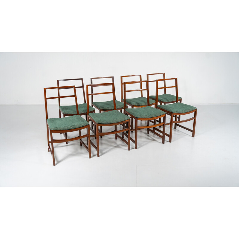 Set of 8 vintage dining chairs by Renato Venturi for Mim, 1950