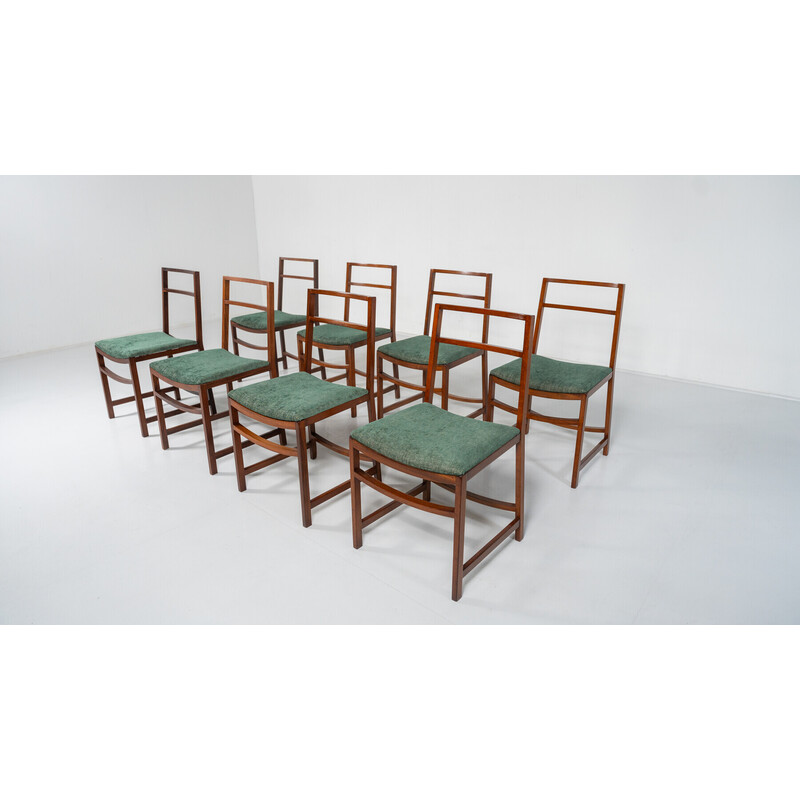 Set of 8 vintage dining chairs by Renato Venturi for Mim, 1950