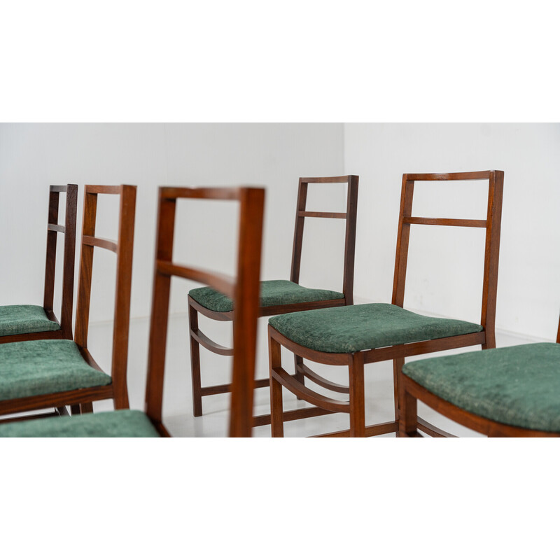 Juego de 8 sillas de comedor vintage de Renato Venturi para Mim, 1950