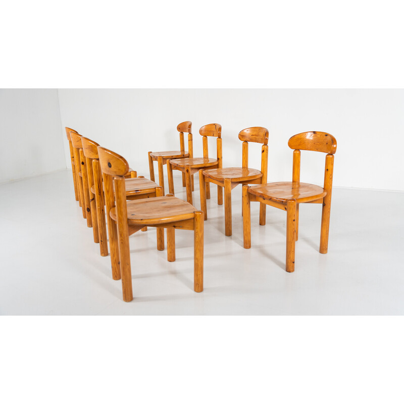 Set van 8 vintage Pitchpin stoelen van Rainer Daumiller, 1970
