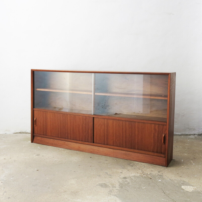 Bookcase in Teak and Glass by Herbert Gibbs - 1960s