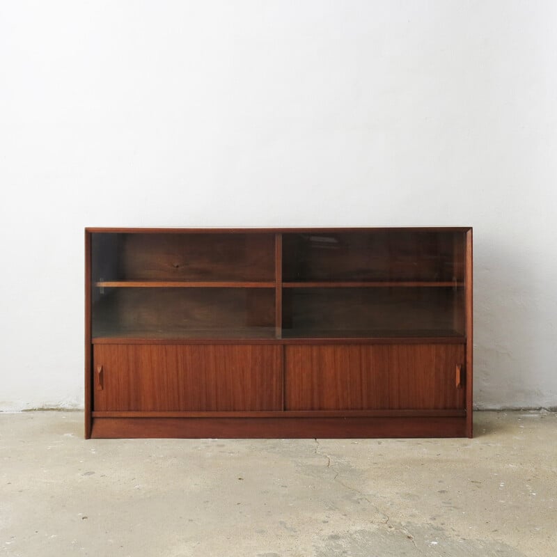 Bookcase in Teak and Glass by Herbert Gibbs - 1960s