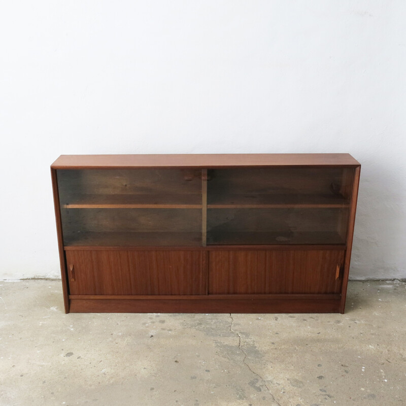 Bookcase in Teak and Glass by Herbert Gibbs - 1960s