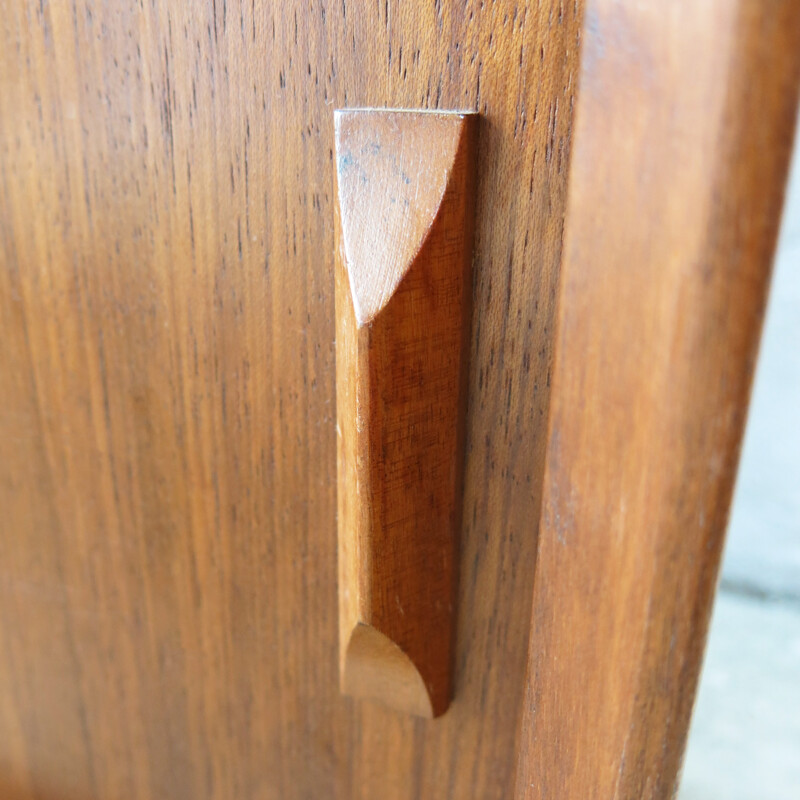 Bookcase in Teak and Glass by Herbert Gibbs - 1960s