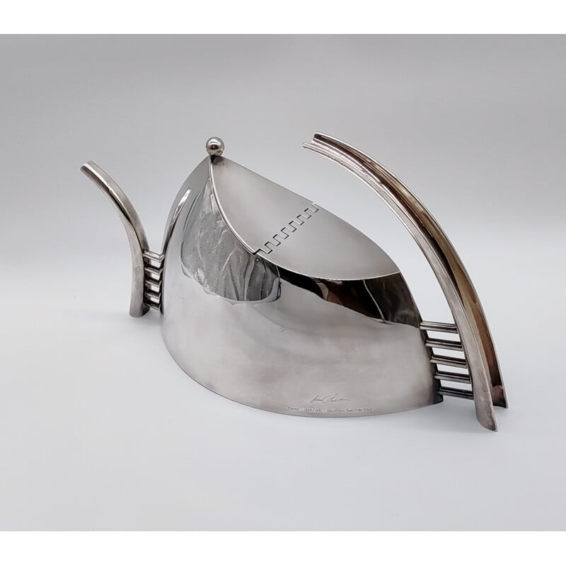 Vintage silver-plated “Fenice” tea set by Lino Sabattini, Italy