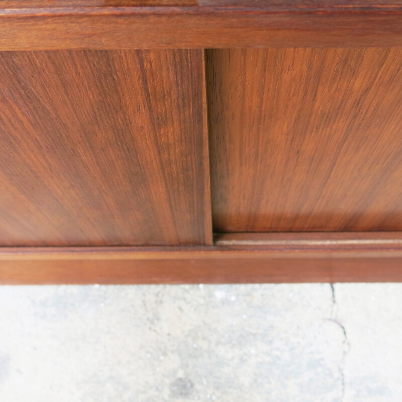 Bookcase in Teak and Glass by Herbert Gibbs - 1960s