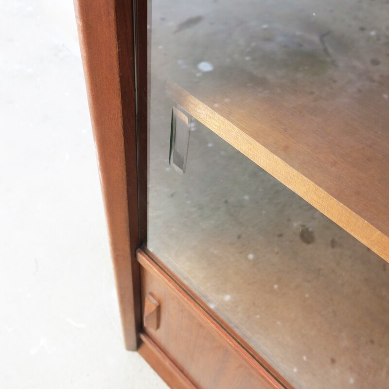 Bookcase in Teak and Glass by Herbert Gibbs - 1960s