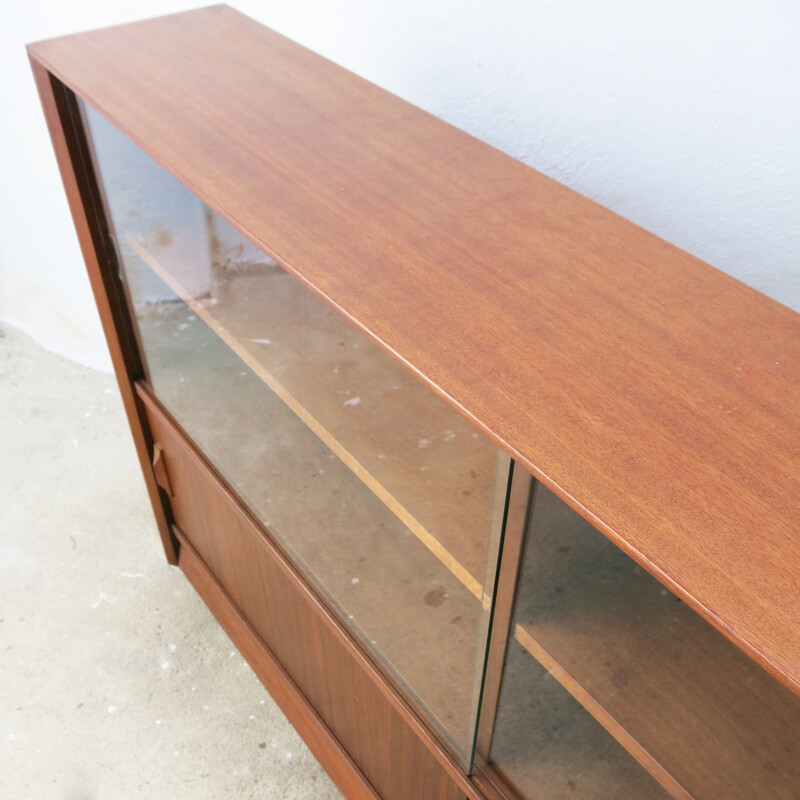 Bookcase in Teak and Glass by Herbert Gibbs - 1960s