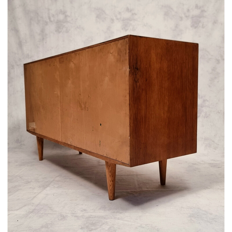 Vintage oak chest of drawers by Carlo Jensen for Hundevad et Co., 1960