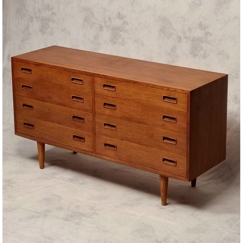 Vintage oak chest of drawers by Carlo Jensen for Hundevad et Co., 1960