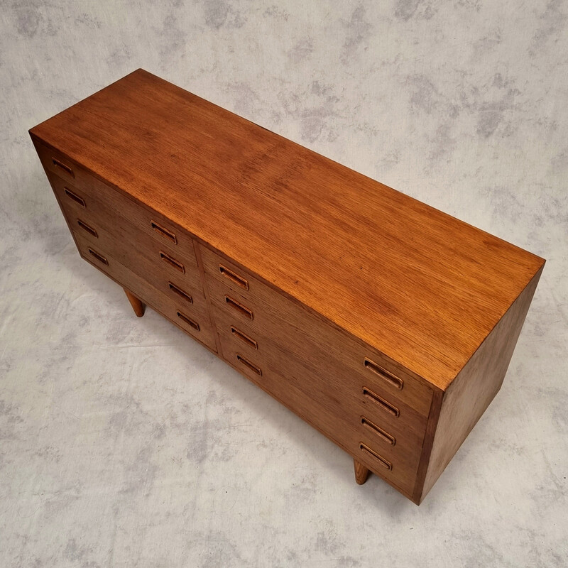 Vintage oak chest of drawers by Carlo Jensen for Hundevad et Co., 1960