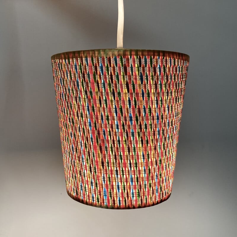 Modulaire vintage wandlamp van eikenhout, 1950