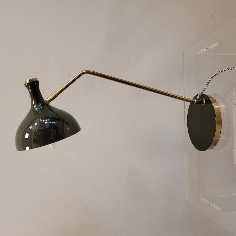Lampe de table vintage modèle Olive en fer