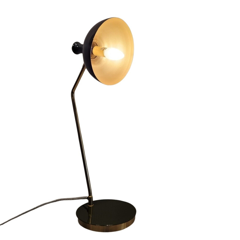 Vintage Olijf model ijzeren tafellamp