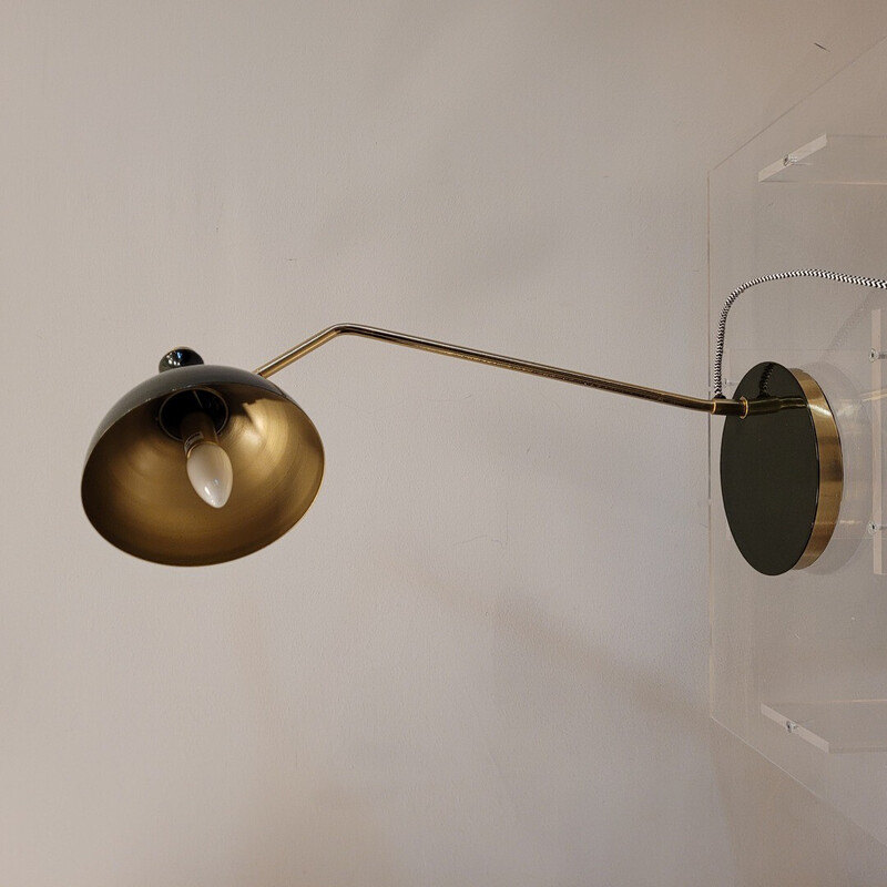 Vintage Olive Modell Eisen Tischlampe