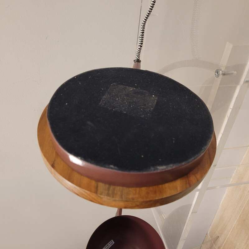 Vintage iron and mango wood table lamp