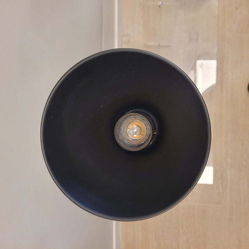 Lampe de table vintage en bois de teck