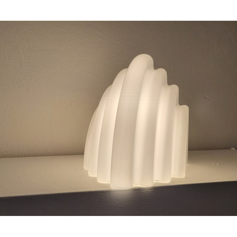 Vintage Kai wall lamp in opaline glass for Sirrah, Italy 1970