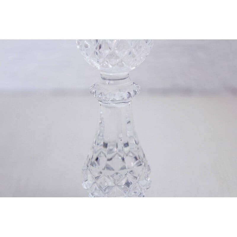 Vintage crystal candlestick for Cristal d'Arques, 1960