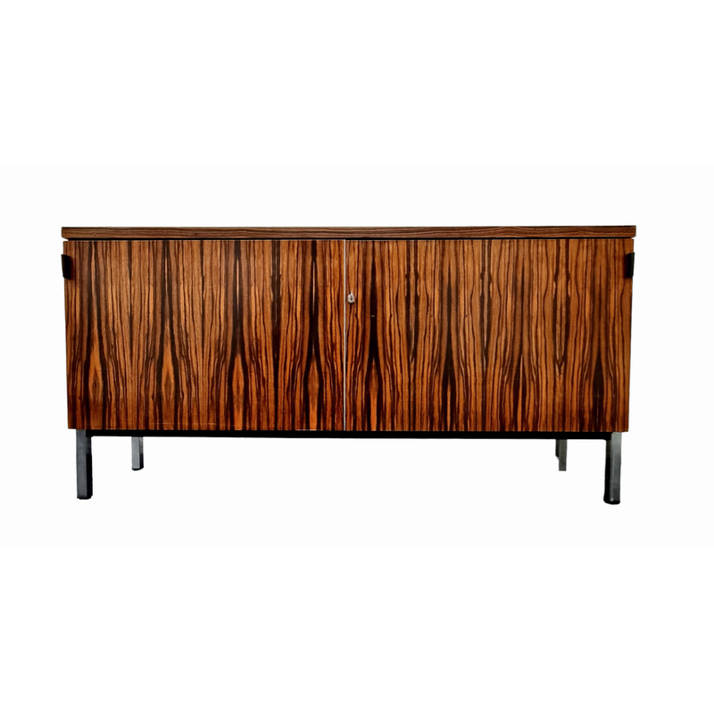 Vintage Makassar ebony veneer sideboard by Voko, Germany 1968