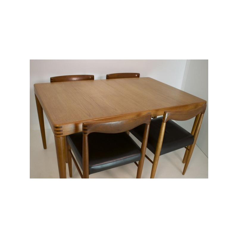 Vintage teak and rosewood dining set by H.W. Klein for Bramin, Denmark 1960