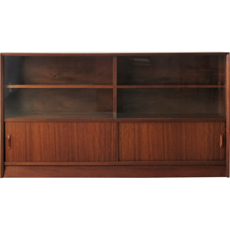 Bookcase in Teak and Glass by Herbert Gibbs - 1960s