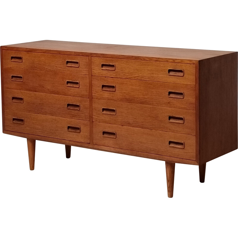 Vintage oak chest of drawers by Carlo Jensen for Hundevad et Co., 1960