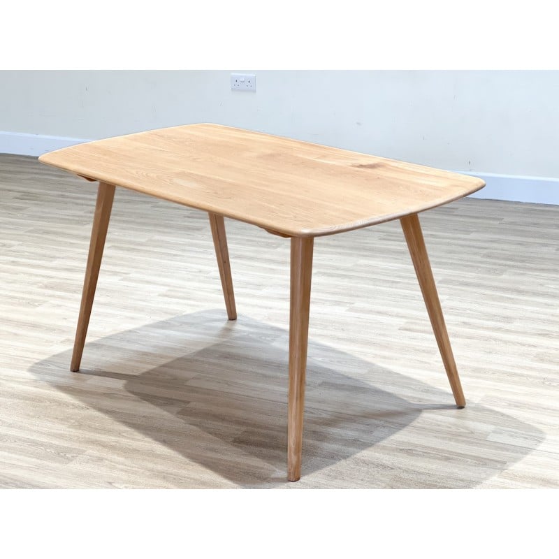 Vintage light elm dining table by Lucian Ercolani, England 1960