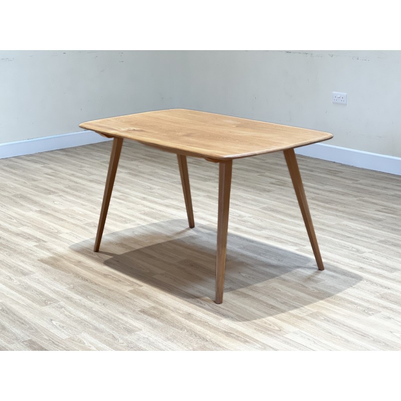 Vintage light elm dining table by Lucian Ercolani, England 1960