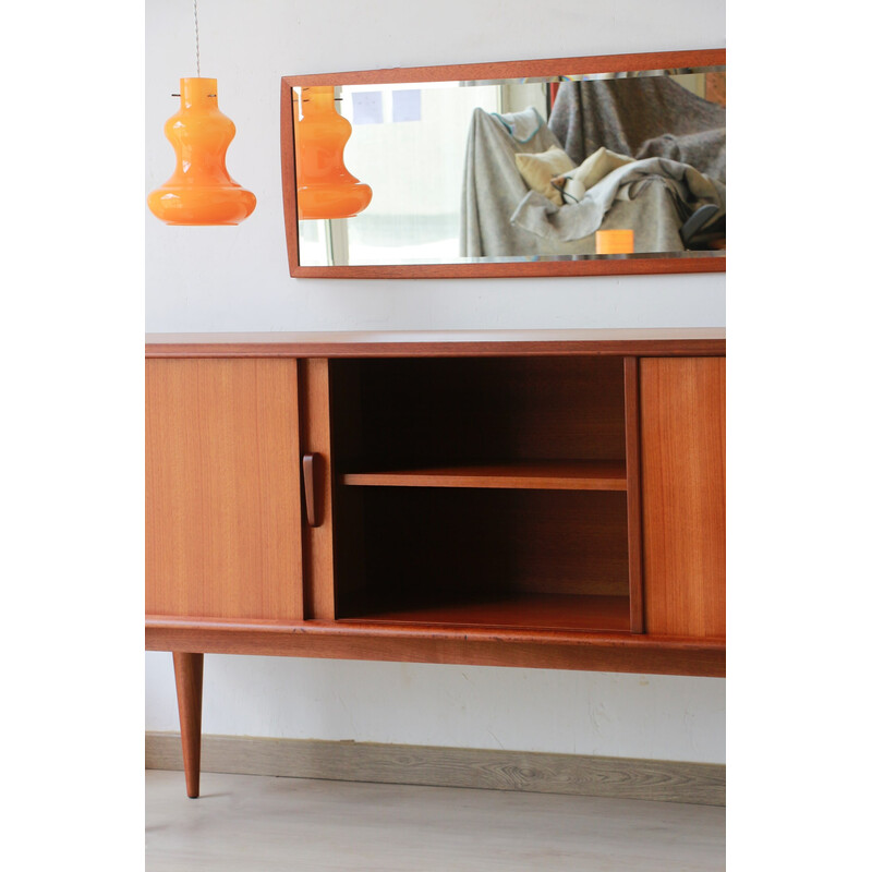 Vintage Teakholz Enfilade von Gaston Poisson, Frankreich 1960