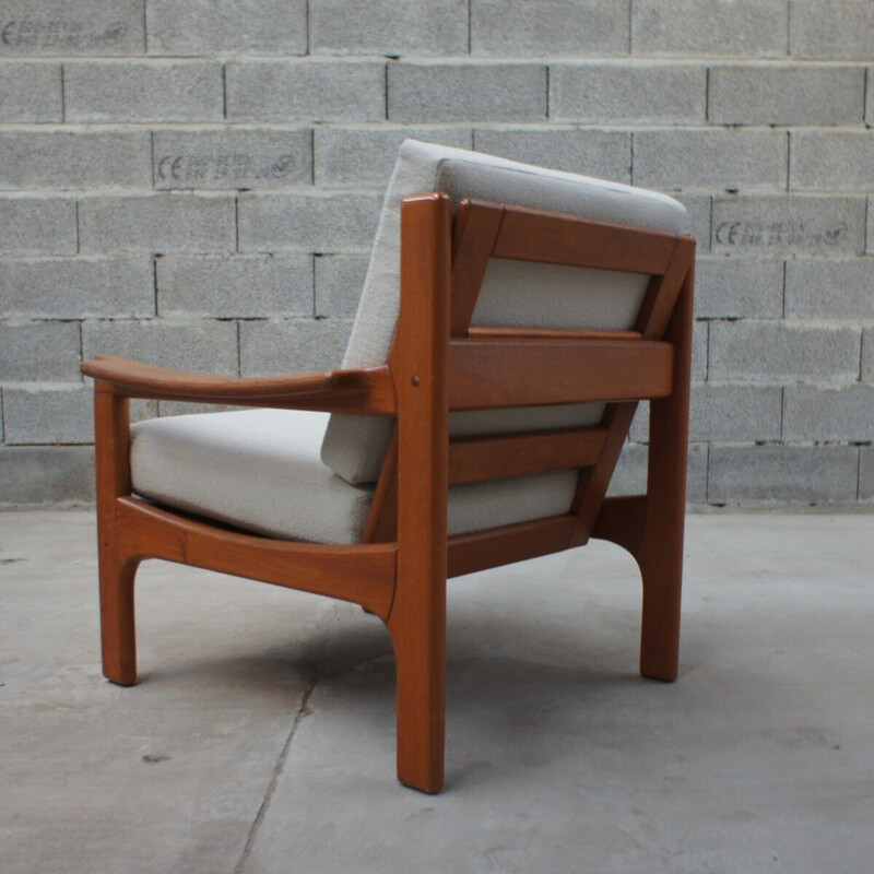 Vintage-Sesselpaar aus massivem Teakholz