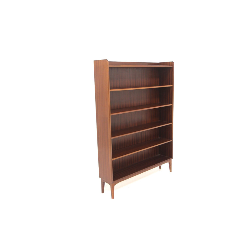 Vintage mahogany bookcase, Sweden 1960