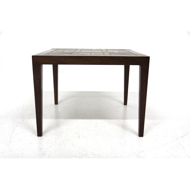 Vintage rosewood side table by Severin Hansen for Haslev Møbelfabrikk, Denmark 1960