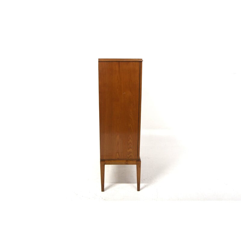 Vintage elm cabinet for Ab Möbelnytt, Sweden 1930