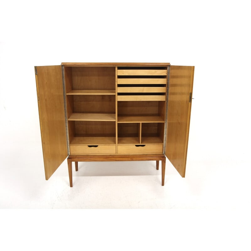 Vintage elm cabinet for Ab Möbelnytt, Sweden 1930