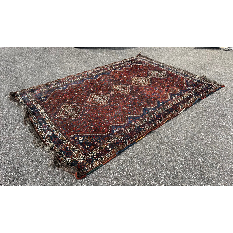 Tapis oriental vintage en laine noué main, 1970