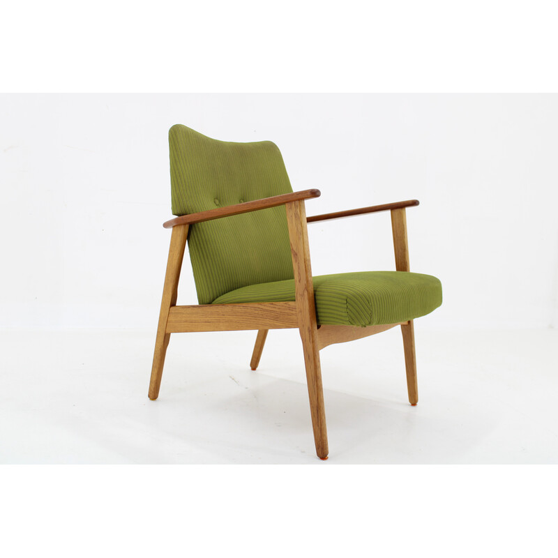 Fauteuil vintage en teck et chêne par Kurt Olsen, Danemark 1960