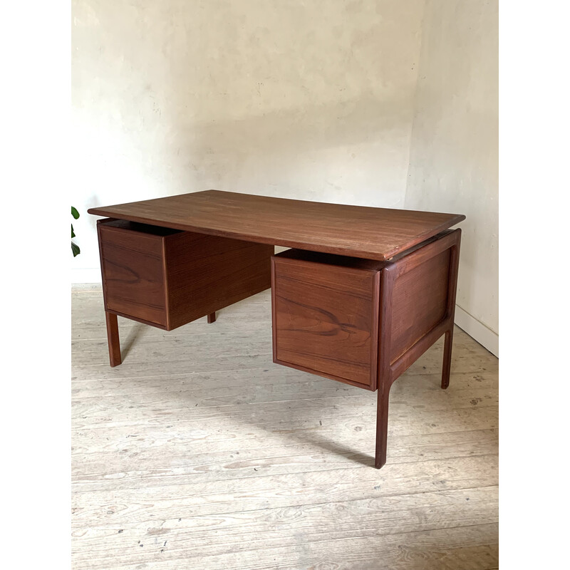 Vintage teak desk by G.V Gasvig