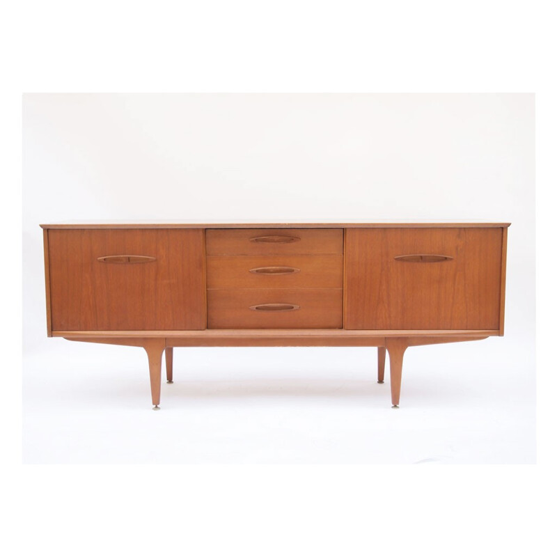 Scandinavian sideboard with sliding doors - 1960s